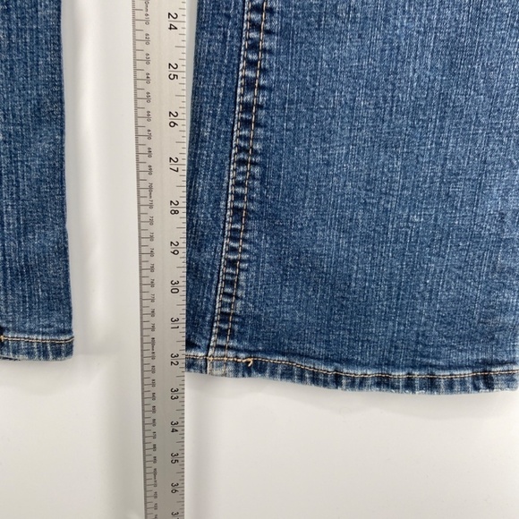 Warehouse One Jeans Women's Size 26 Mid Rise Flare Leg Blue Denim 5 Pocket - Picture 13 of 14